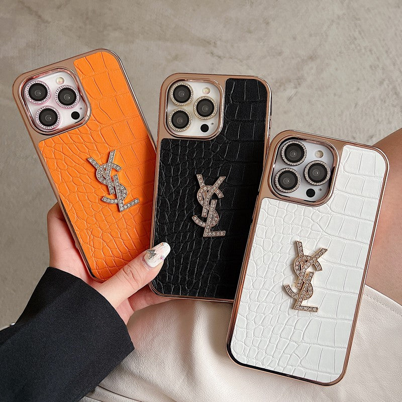 Kožené pouzdro na iPhone Saint Color z růžového zlata