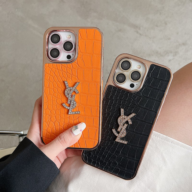 Kožené pouzdro na iPhone Saint Color z růžového zlata