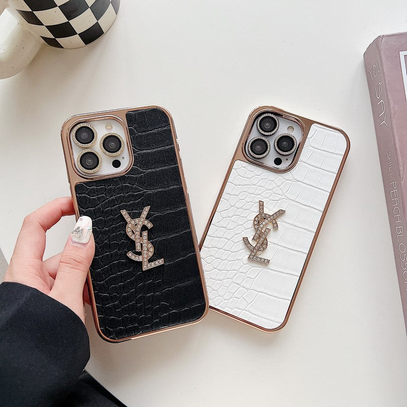 Kožené pouzdro na iPhone Saint Color z růžového zlata