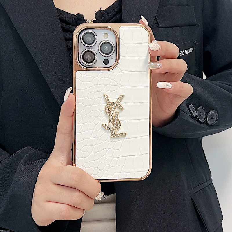 Kožené pouzdro na iPhone Saint Color z růžového zlata