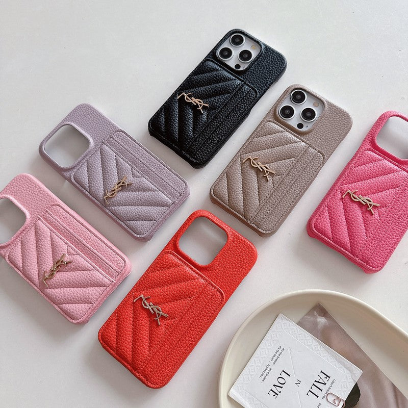 Kožené pouzdro na iPhone v barvě Saint Card Bag