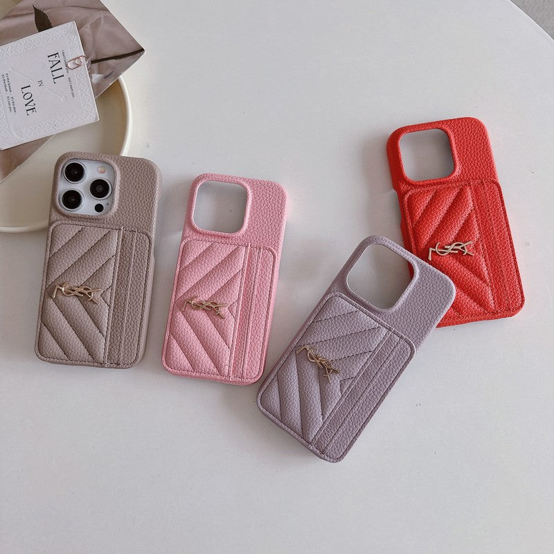 Kožené pouzdro na iPhone v barvě Saint Card Bag