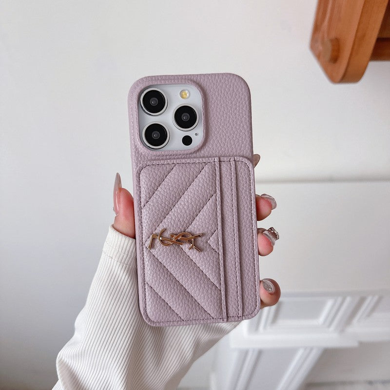 Kožené pouzdro na iPhone v barvě Saint Card Bag