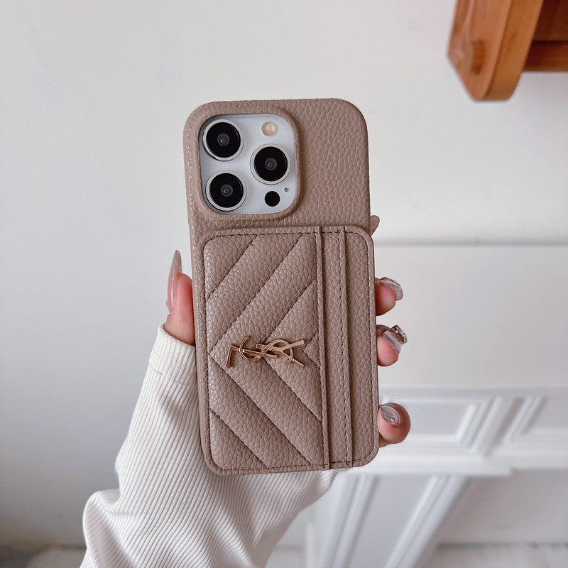 Kožené pouzdro na iPhone v barvě Saint Card Bag