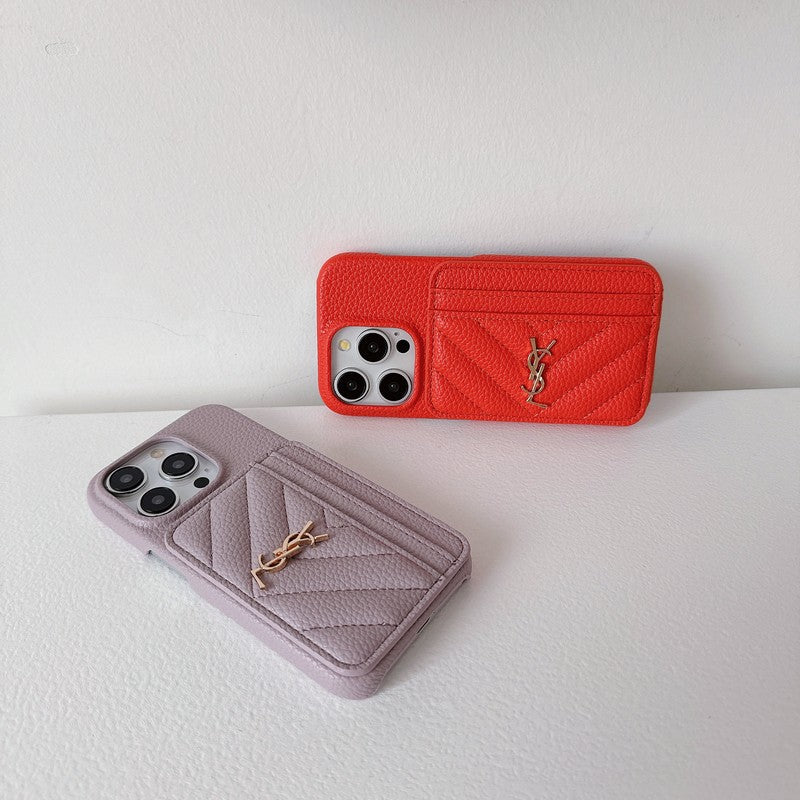 Kožené pouzdro na iPhone v barvě Saint Card Bag