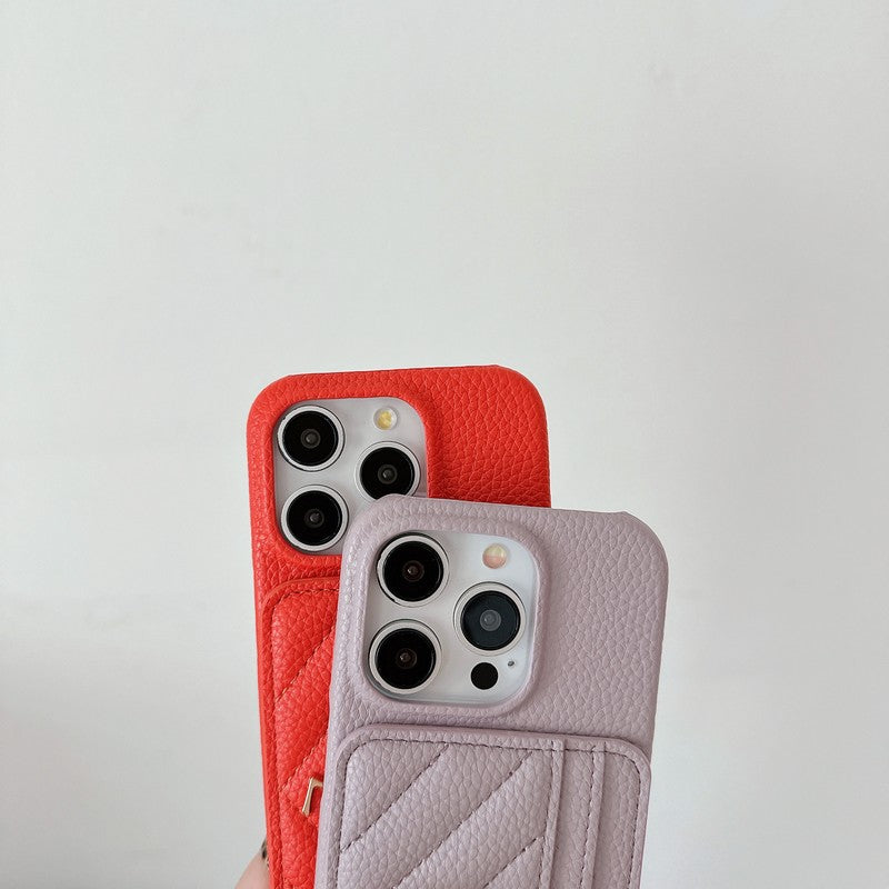 Kožené pouzdro na iPhone v barvě Saint Card Bag