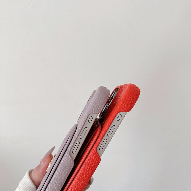 Kožené pouzdro na iPhone v barvě Saint Card Bag