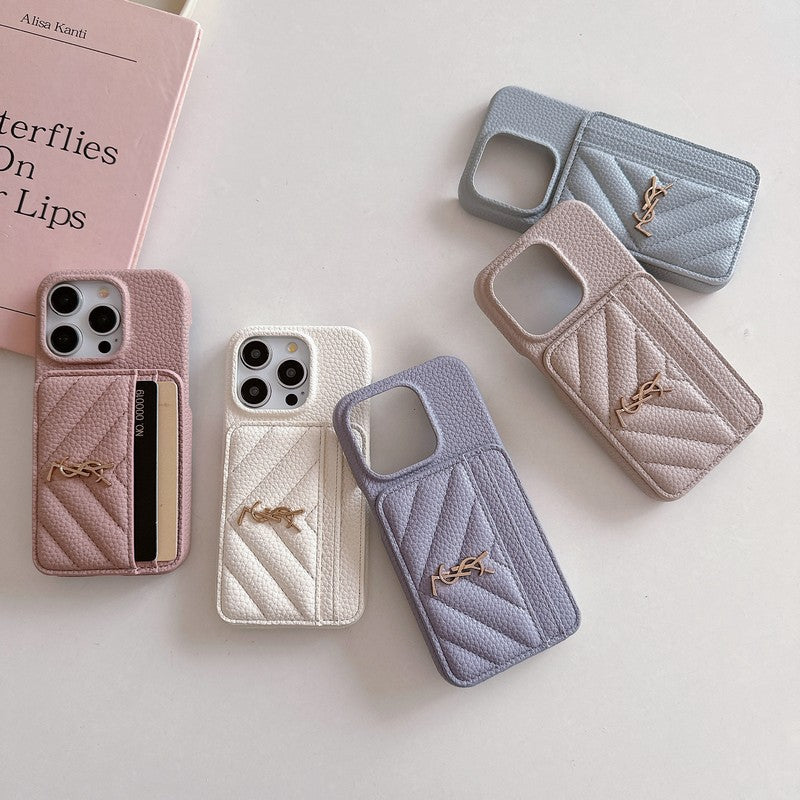 Kožené pouzdro na iPhone v barvě Saint Card Bag
