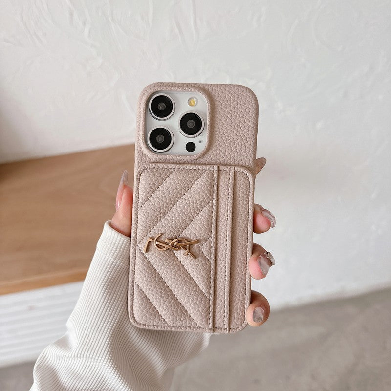 Kožené pouzdro na iPhone v barvě Saint Card Bag