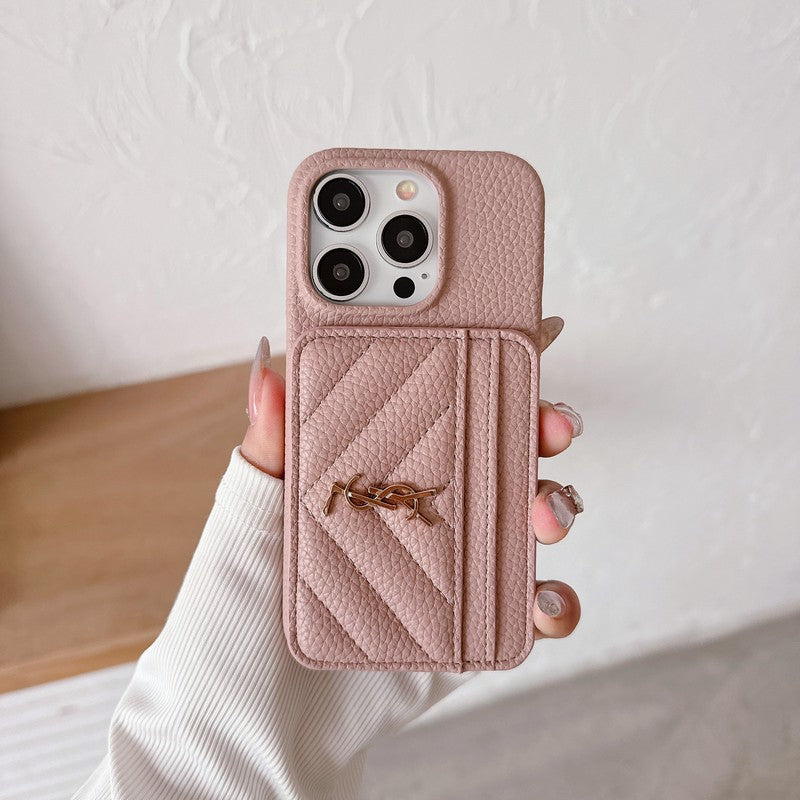 Kožené pouzdro na iPhone v barvě Saint Card Bag