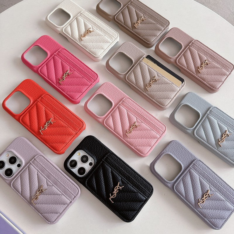 Kožené pouzdro na iPhone v barvě Saint Card Bag