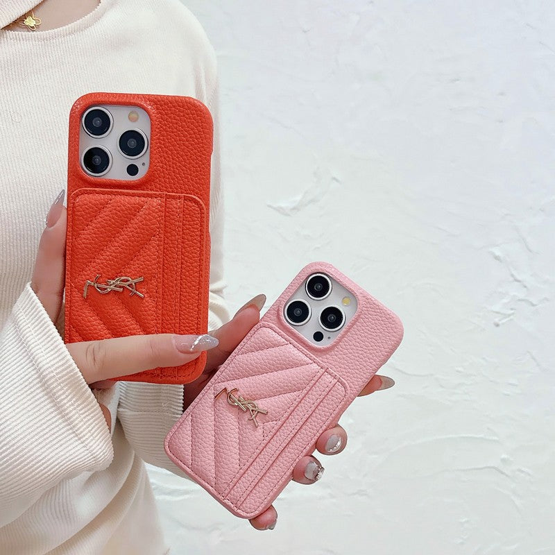 Kožené pouzdro na iPhone v barvě Saint Card Bag