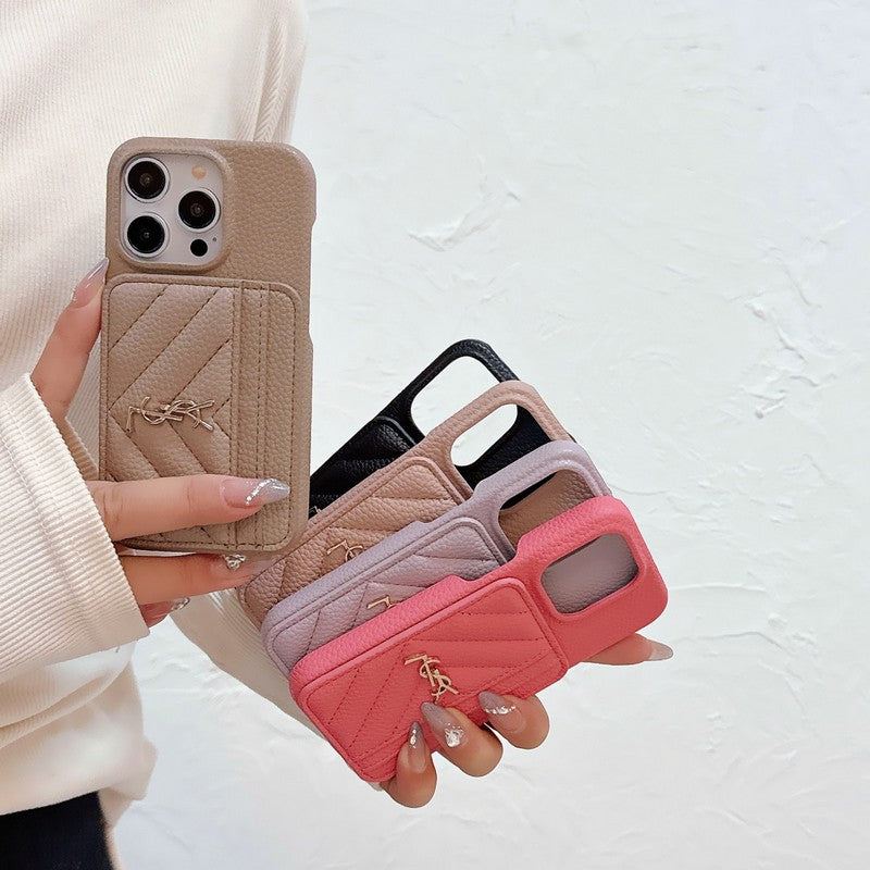 Kožené pouzdro na iPhone v barvě Saint Card Bag