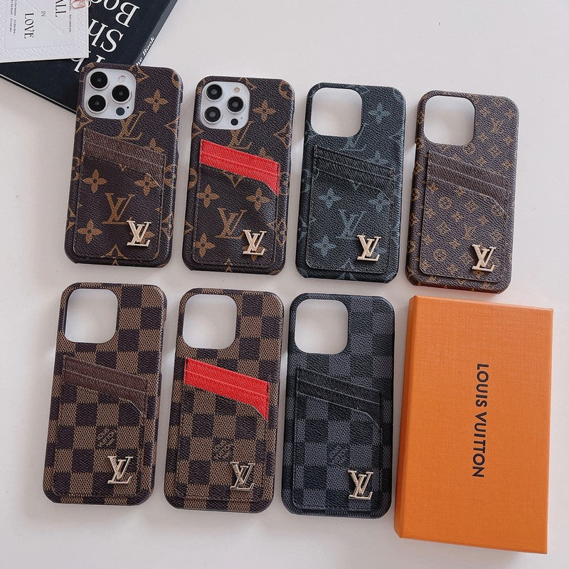 Luxusní Card Bag Klasické pouzdro na iPhone