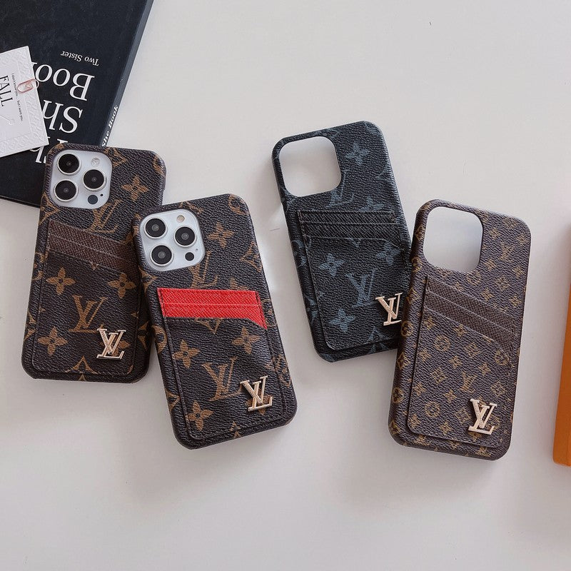 Luxusní Card Bag Klasické pouzdro na iPhone