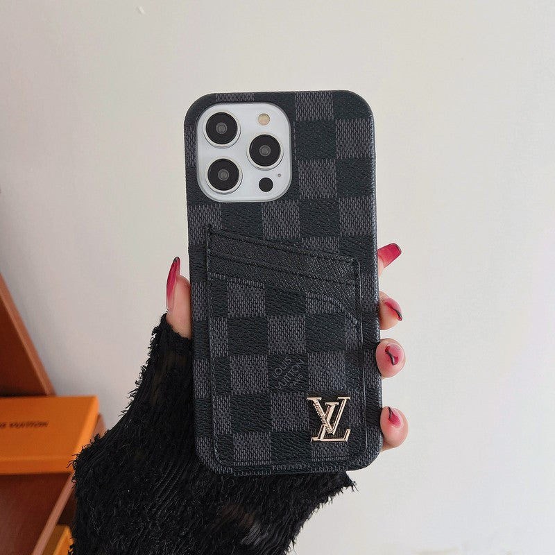 Luxusní Card Bag Klasické pouzdro na iPhone