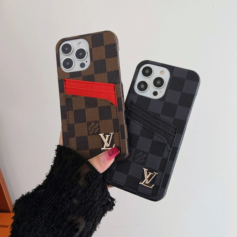 Luxusní Card Bag Klasické pouzdro na iPhone