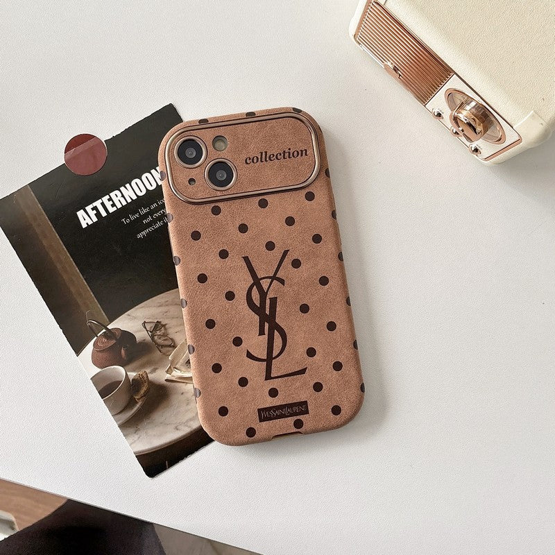 Kožené pouzdro na iPhone Saint Brown