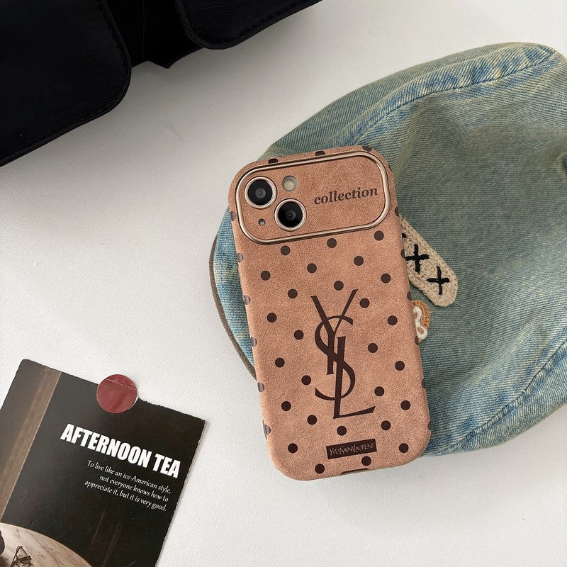 Kožené pouzdro na iPhone Saint Brown