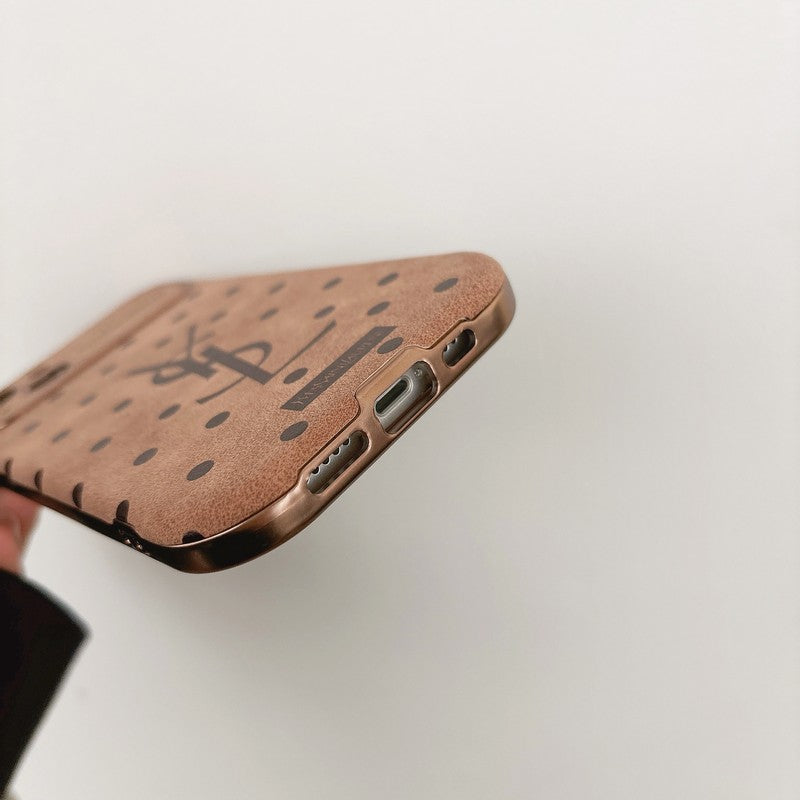 Kožené pouzdro na iPhone Saint Brown