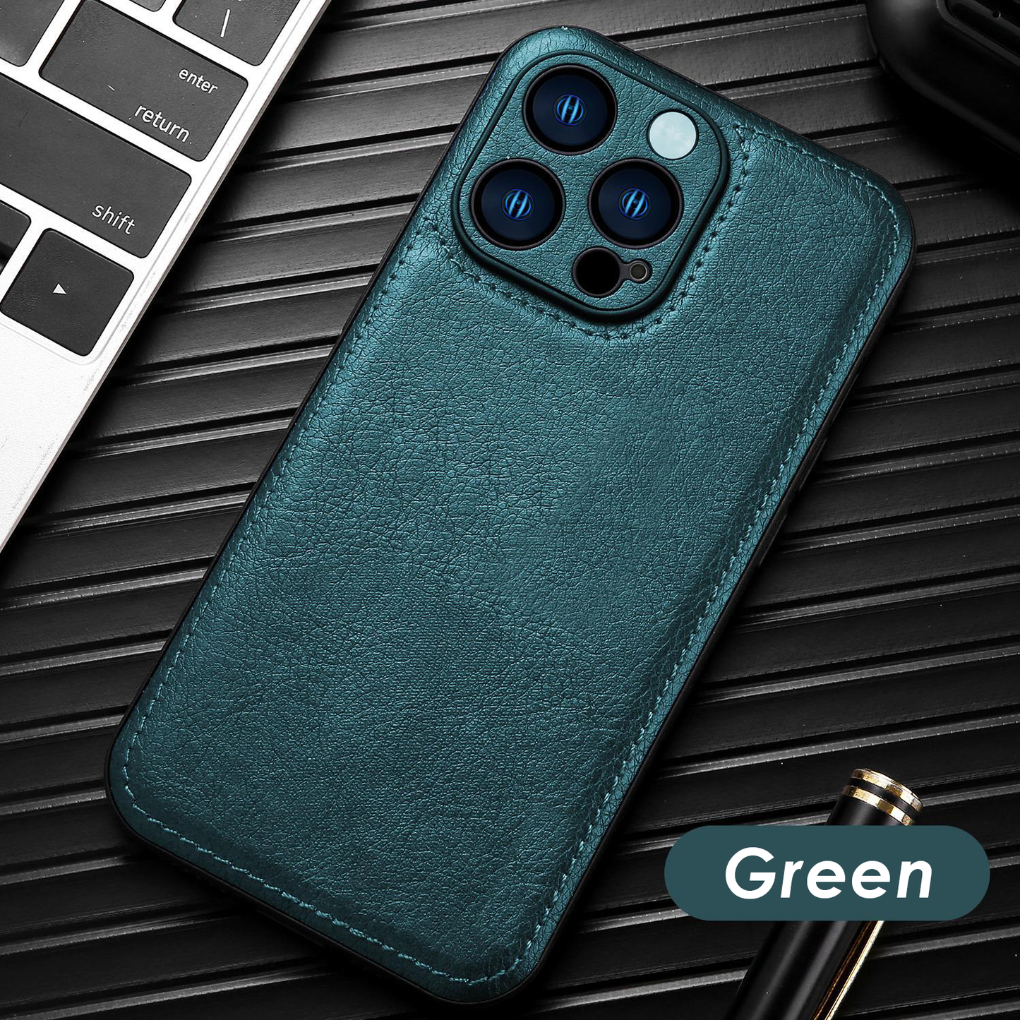 Prémiové vintage kožené pouzdro na iPhone – Soft Touch nárazuvzdorný ochranný kryt
