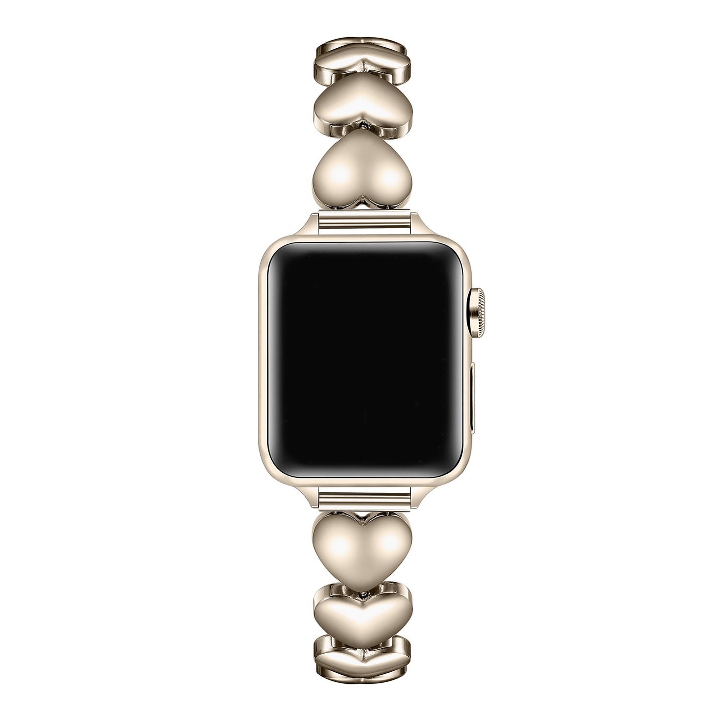 Pásek z nerezové oceli Aphrodite Heart pro Apple Watch