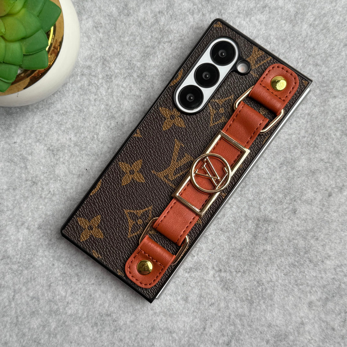 Luxusní značkové pouzdro na řemínek pro Samsung Z Fold 7-4
