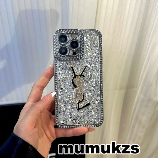 Luxusní Glitter Holographic Y - S - pouzdro na iPhone inspirované L – Diamond Shine Edition