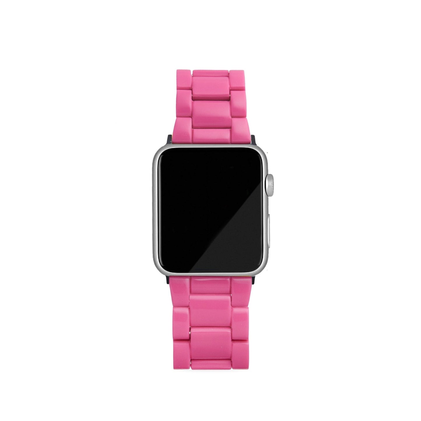 Řemínek na Apple Watch v neonově růžové barvě