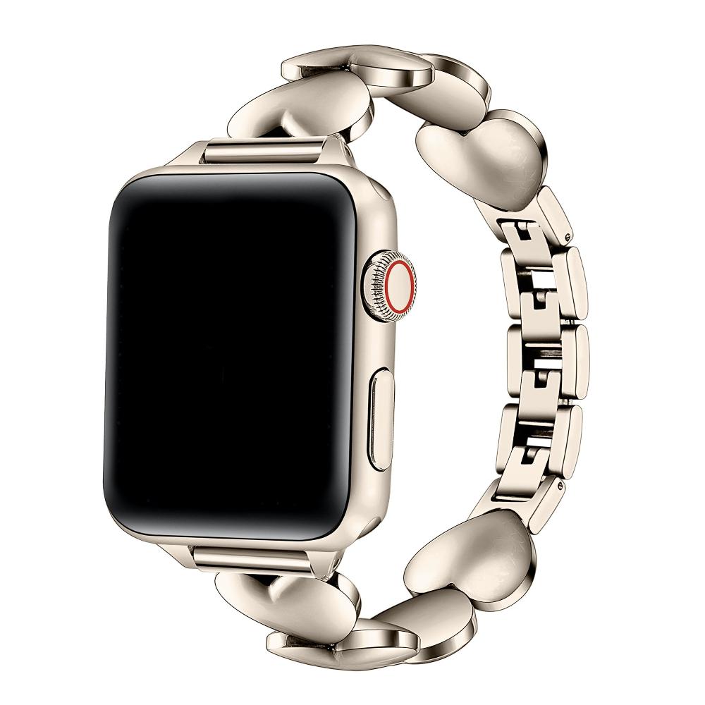 Pásek z nerezové oceli Aphrodite Heart pro Apple Watch