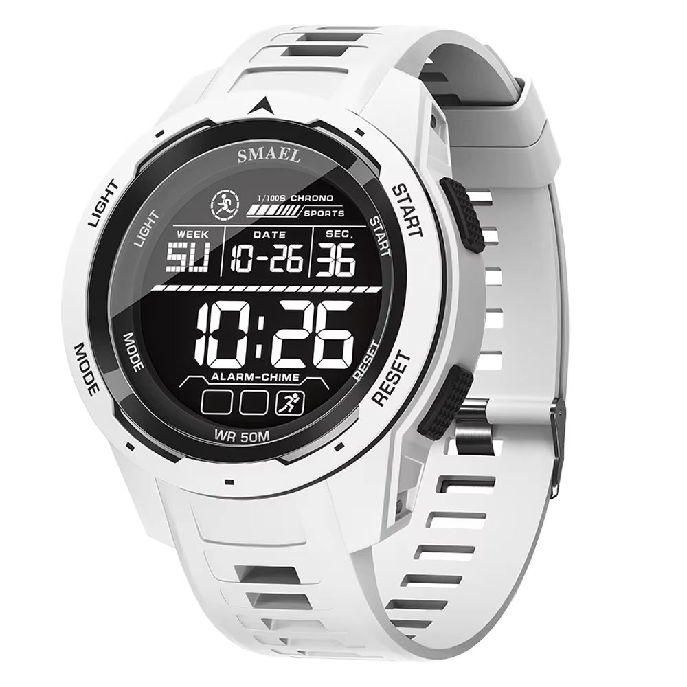 Pozvedněte svůj styl s digitálními sportovními hodinkami 8105 - 50M vodotěsné LED stopky!