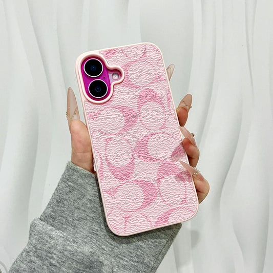 Capa protetora para iPhone com textura de couro macio