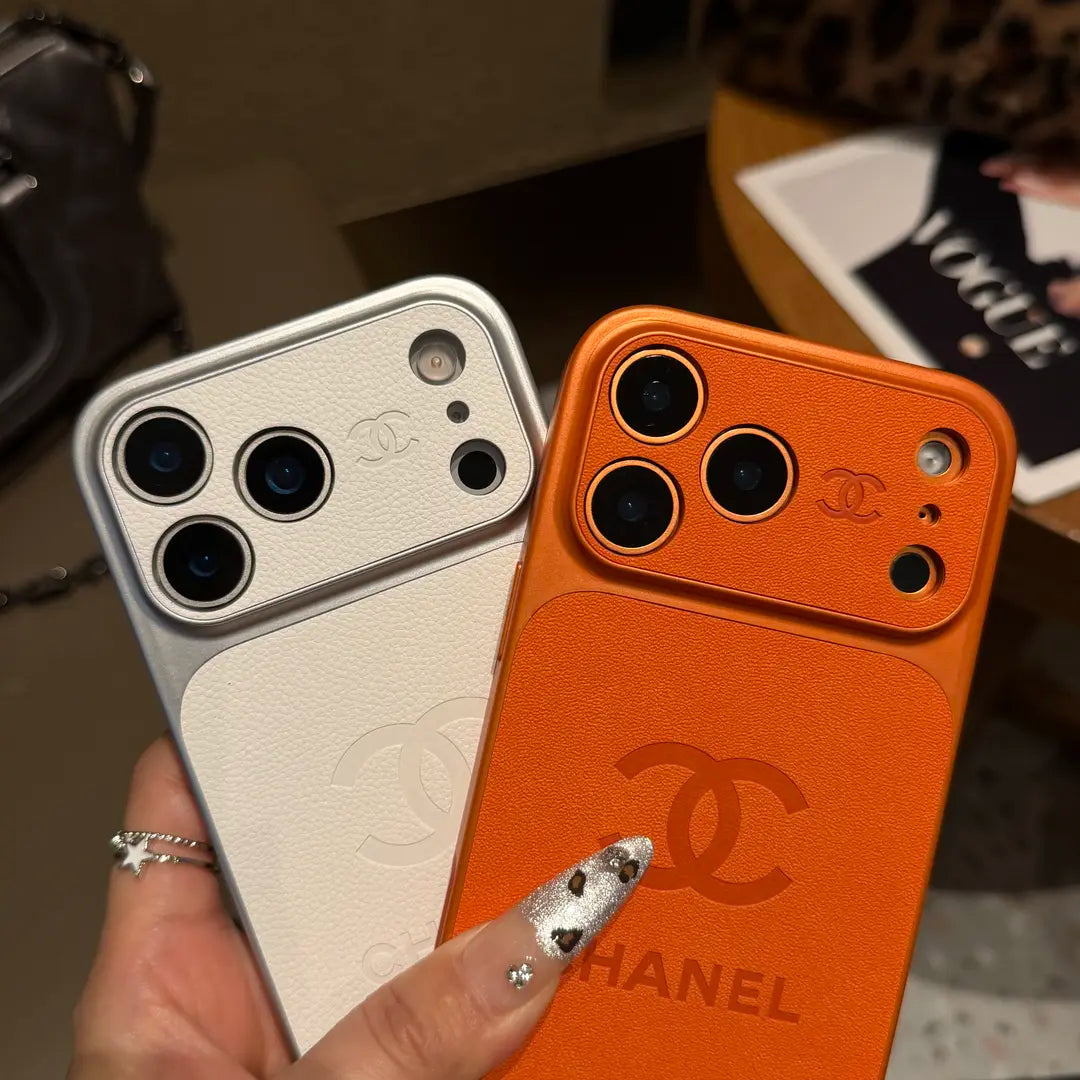 Luxusní embosované kožené ochranné pouzdro na iPhone