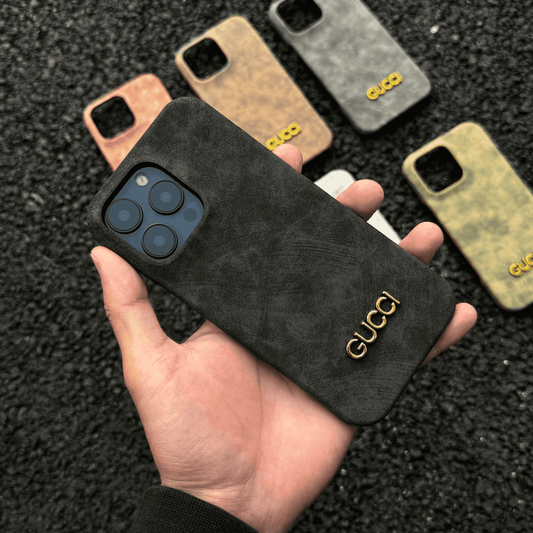 Klassisk iPhone-etui i vintage ruskindsstil