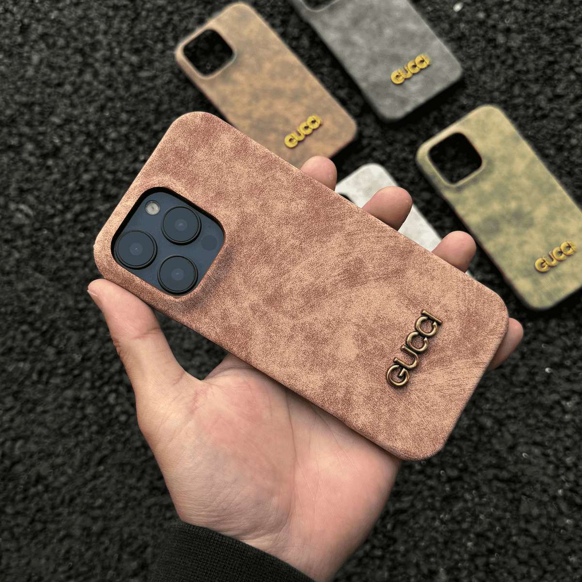 Klasický Vintage semišový obal na iPhone