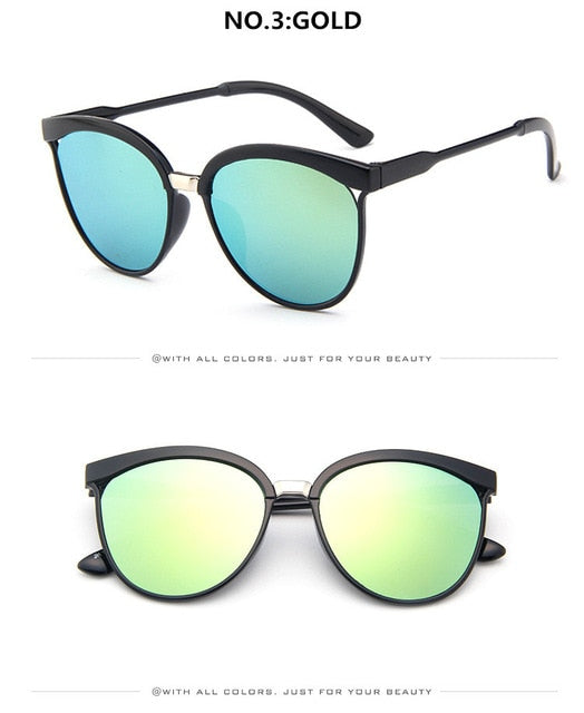 Designové sluneční brýle značky Cat Eye Dámské Luxusní plastové sluneční brýle Klasické Retro Venkovní brýle Oculos De Sol Gafas