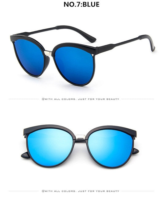 Designové sluneční brýle značky Cat Eye Dámské Luxusní plastové sluneční brýle Klasické Retro Venkovní brýle Oculos De Sol Gafas